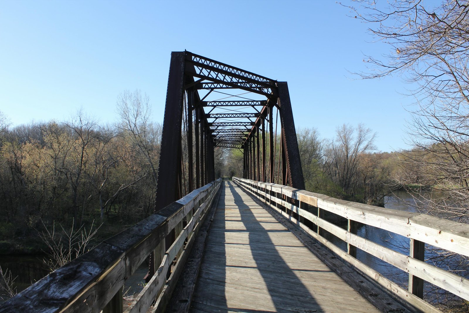 Looking north